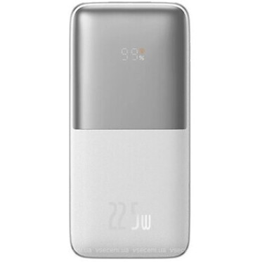 Внешний аккумулятор (павербанк) Baseus Power Bank 20000mAh Bipow Pro Digital Display PD 22.5W White (PPBD030002)