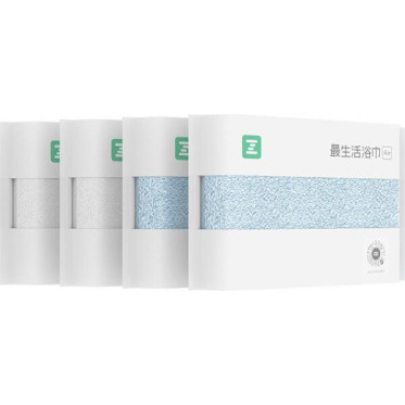 ZSH Face & Bath Towels White, Blue (NJL4017RT)