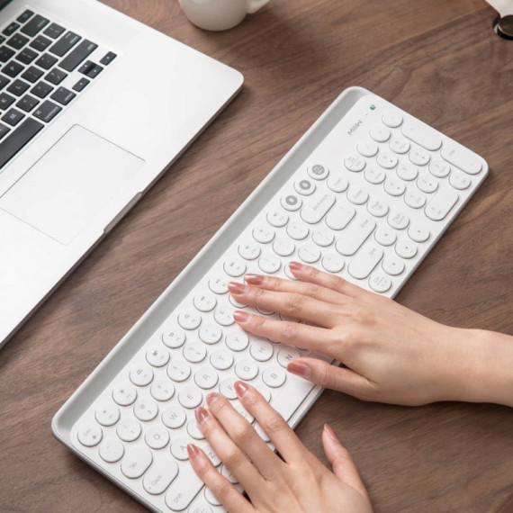 Клавиатура Xiaomi MiiiW AIR85 Plus MWBK01 Keyboard Bluetooth Dual Mode White