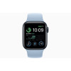 Apple Watch SE 2022 GPS 40mm Midnight Aluminum Case w. Sky Sport B. M/L (MNL83+MR313)