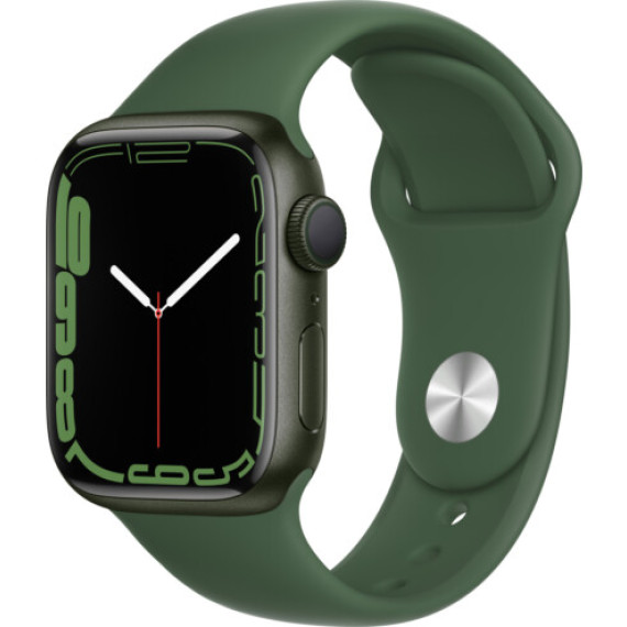 Apple Watch Series 7 GPS 45mm Green Aluminum Case With Green Sport Band (MKN73)