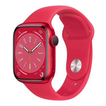 Apple Watch Series 8 GPS 41mm PRODUCT RED Aluminum Case w. PRODUCT RED S. Band (MNP73, MNUG3)