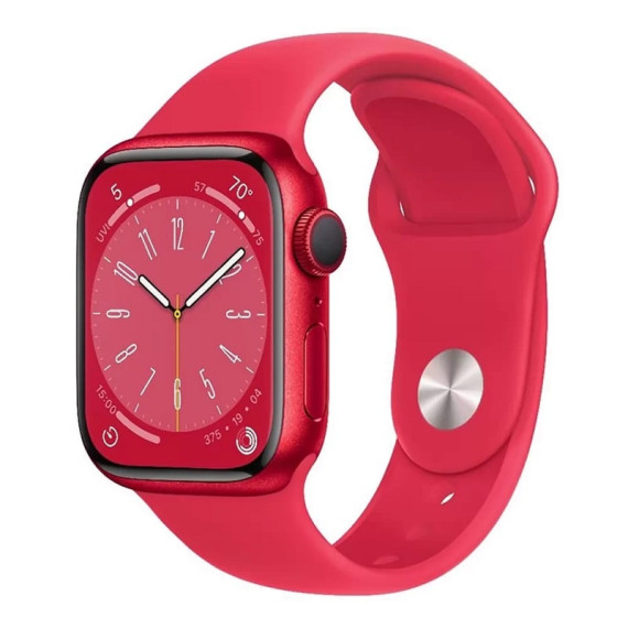Apple Watch Series 8 GPS 41mm PRODUCT RED Aluminum Case w. PRODUCT RED S. Band (MNP73, MNUG3)