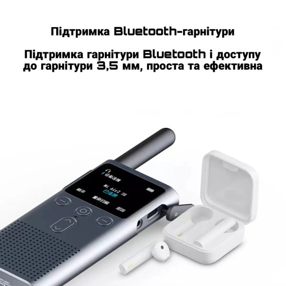 рация Xiaomi Mi Walkie Talkie 2S Space Gray (BHR6303CN)