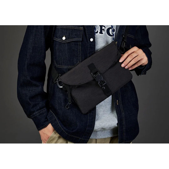 Сумка Xiaomi Tanjiezhe Explorer Dual-Use Magnetic Buckle Canvas Bag Black