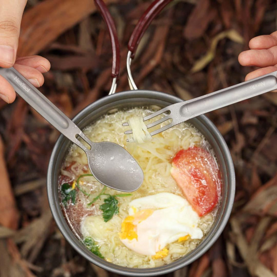 Набор Ложка-Вилка Xiaomi NexTool Outdoor Spoon Fork Grey (3032290)
