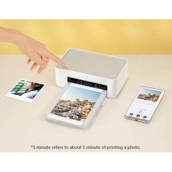 Портативный Набор фотопринтер Xiaomi Mi Photo Printer 1S Set BHR6086CN