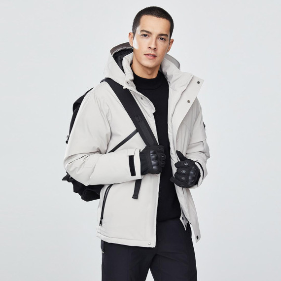Куртка Xiaomi 90 points Windproof Anti-Drilling Hooded Down Jacket White 3XL( 6941413233088)