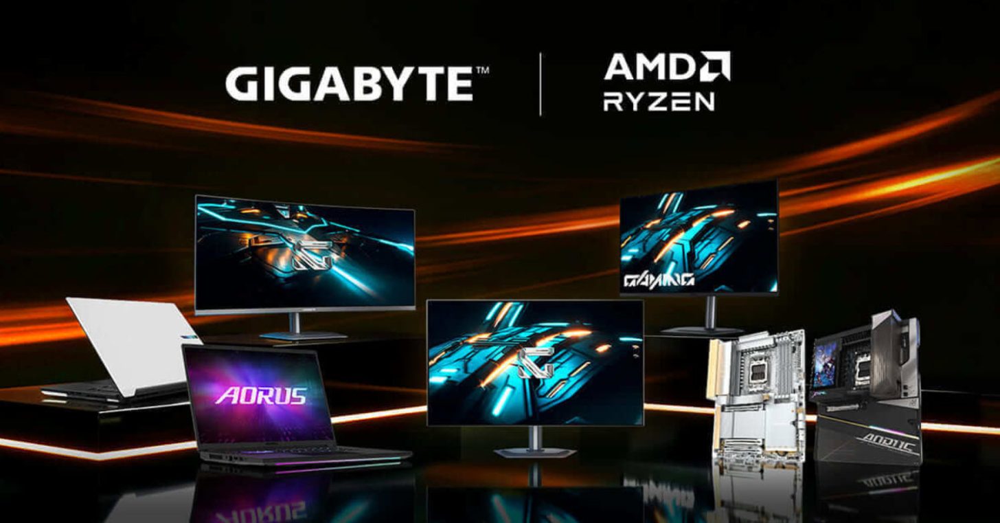 GIGABYTE и AMD расширяют on-device AI-гейминг на ноутбуки, материнские платы и игровые мониторы