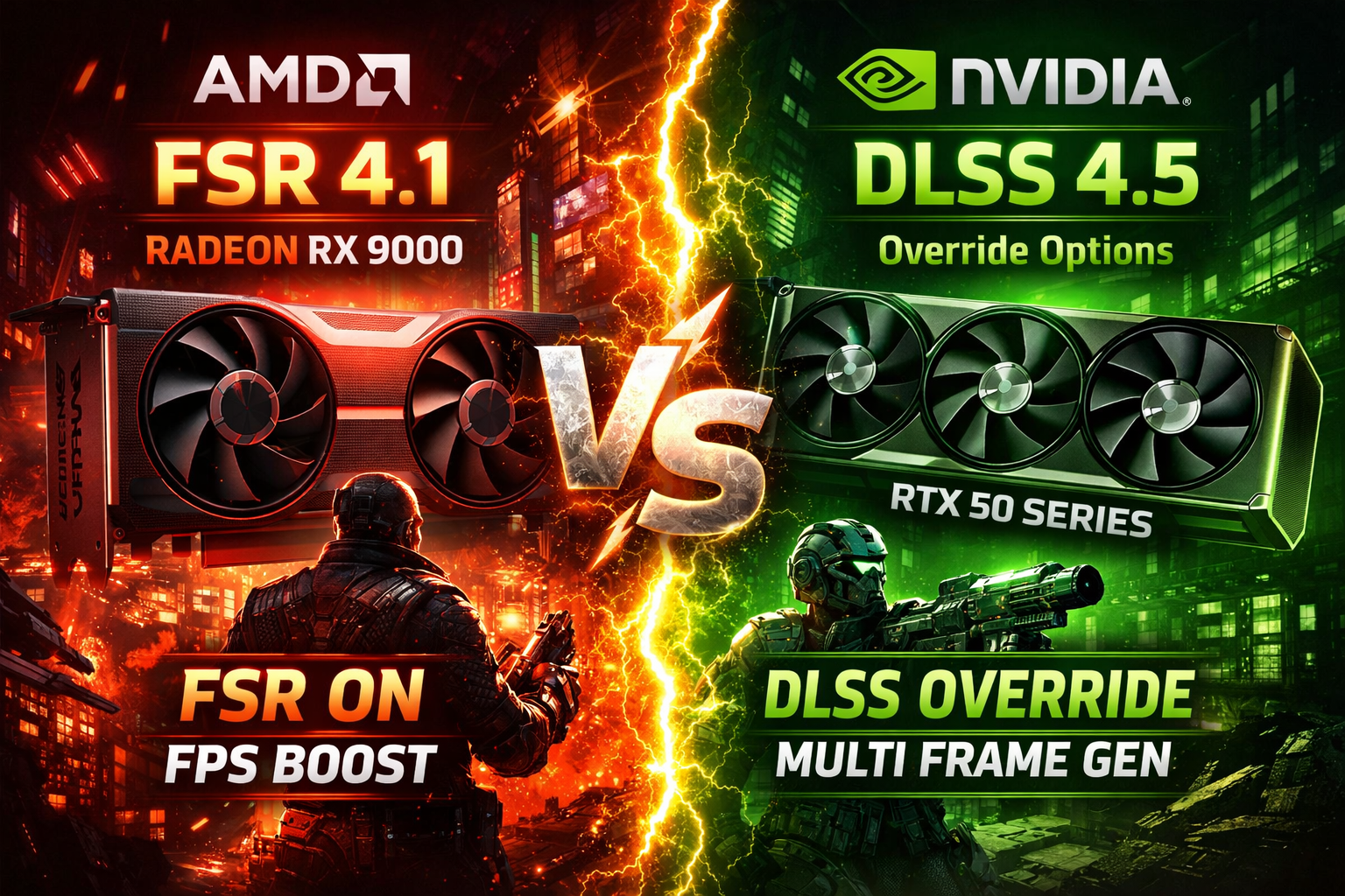 AMD FSR 4.1 и NVIDIA DLSS 4.5: два подхода к апскейлингу, которые изменят настройки производительности