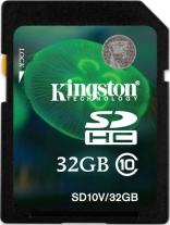 Kingston 32 GB SDHC Class 10 SD10V/32GB