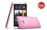 Пластиковая накладка IMAK 0,7 mm Color series для HTC One / M7 (Розовый)