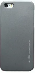 TPU чехол Mercury iJelly Metal series для Apple iPhone 5/5S/SE (Серый)