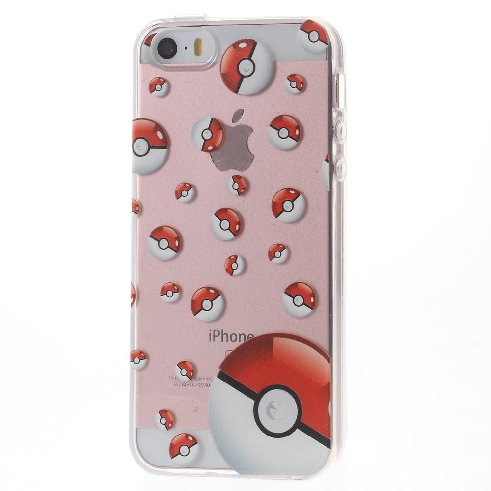 TPU чехол EGGO Pokemon Go для iPhone 5/5S/SE (Poke Balls) - ITMag