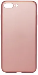Пластиковая накладка soft-touch с защитой торцов Joyroom для Apple iPhone 7 plus (5.5") (Розовый)