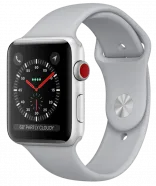 Apple Watch Series 3 GPS + Cellular 42mm Silver Aluminum w. Fog Sport B. (MQK12)