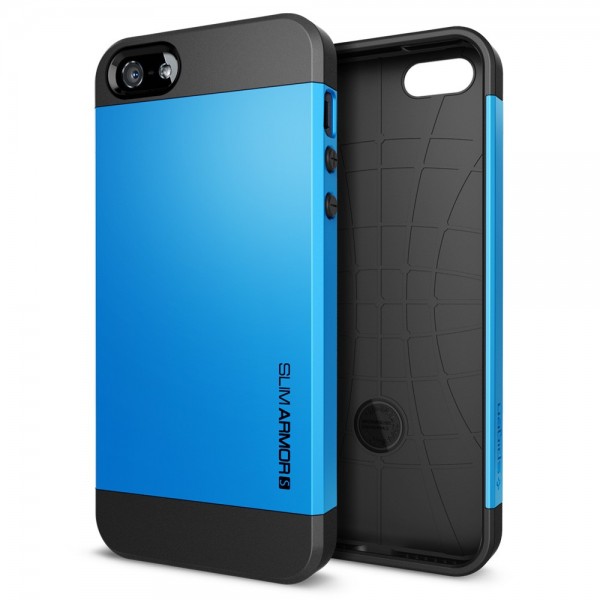 Пластиковая накладка SGP Slim Armor S Series для Apple iPhone 5/5S (Голубой / Dodger Blue) - ITMag