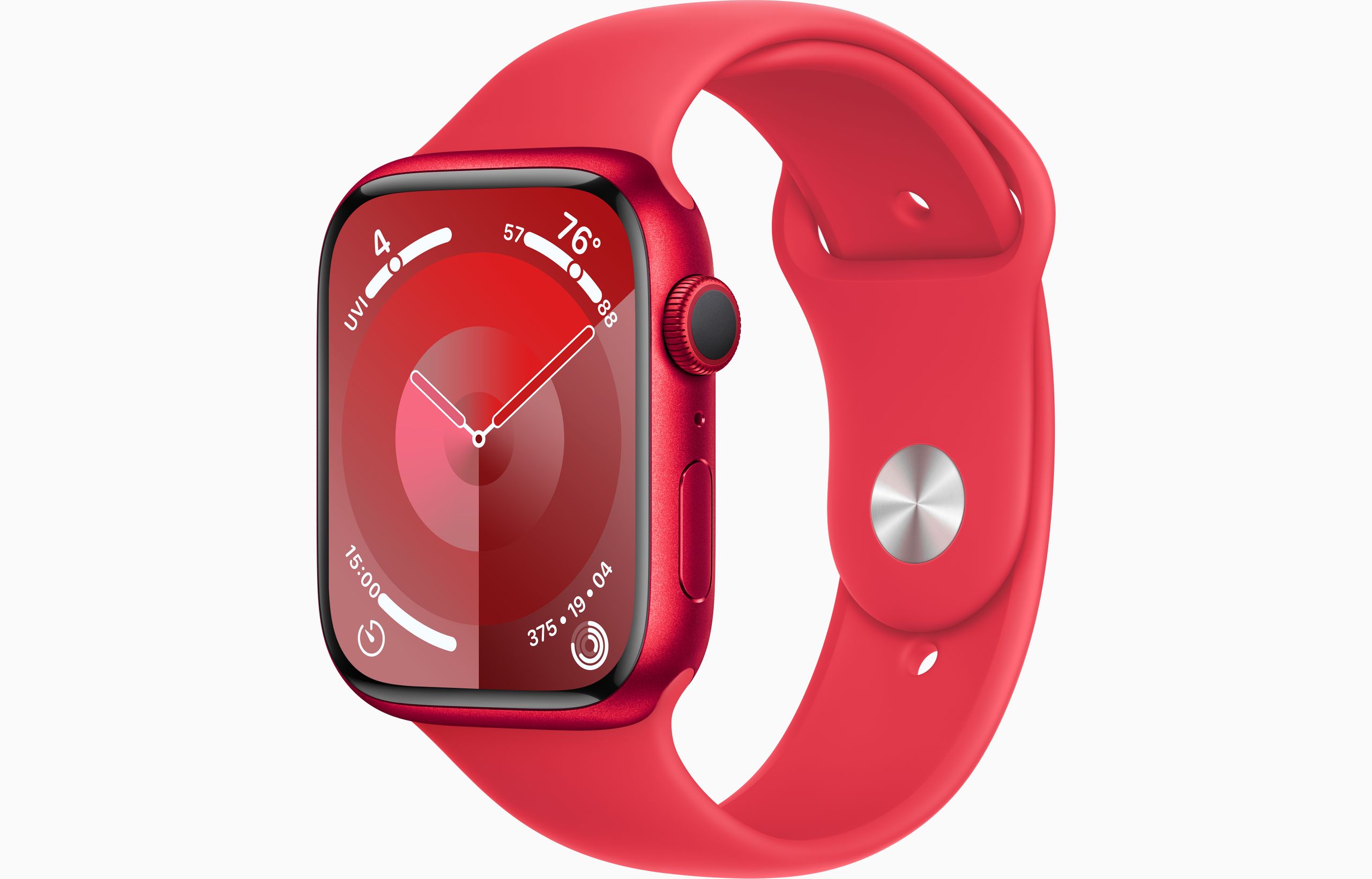 

Apple Watch Series 9 GPS 45mm PRODUCT RED Alu. Case w. PRODUCT RED Sport Band - M/L (MRXK3)