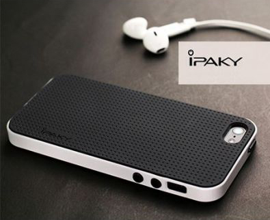 Чехол iPaky TPU+PC для Apple iPhone 5/5S/SE (Черный / Белый) - ITMag