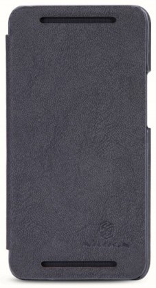 Кожаный чехол (книжка) Nillkin Fashion series для HTC One / M7 (+ пленка) (Черный) - ITMag