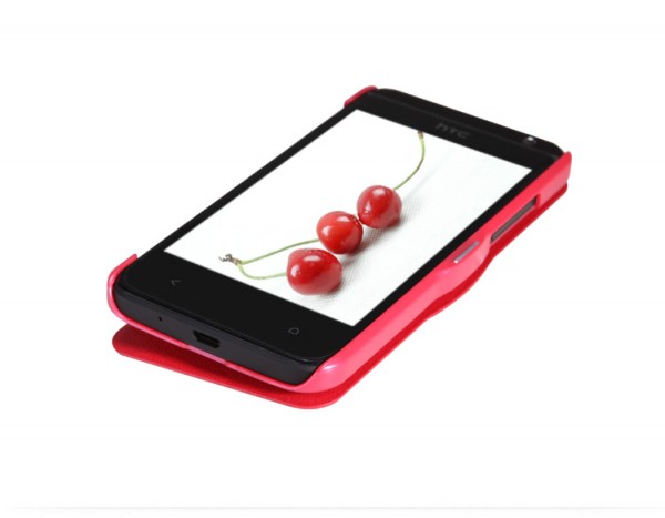 Кожаный чехол (книжка) Nillkin Fresh Series для HTC Desire 300 (Розовый) - ITMag