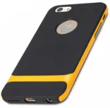 TPU+PC чехол Rock Royce Series для Apple iPhone 6 Plus/6S Plus (5.5") (Черный / Оранжевый)