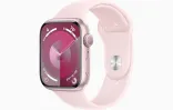 Apple Watch Series 9 GPS 41mm Pink Aluminum Case w. Light Pink Sport Band (MR933)