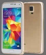 Металлический бампер Rock Slim Guard для Samsung G900 Galaxy S5 (Золотой / Gold)