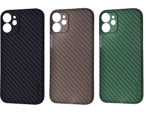 Memumi Carbon Ultra Slim Case (PC) iPhone 12 Pro Max (dark gray) - ITMag