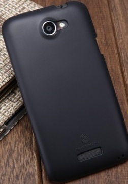 TPU чехол Nillkin для HTC One X  (+ пленка) (Черный (soft-touch) - ITMag