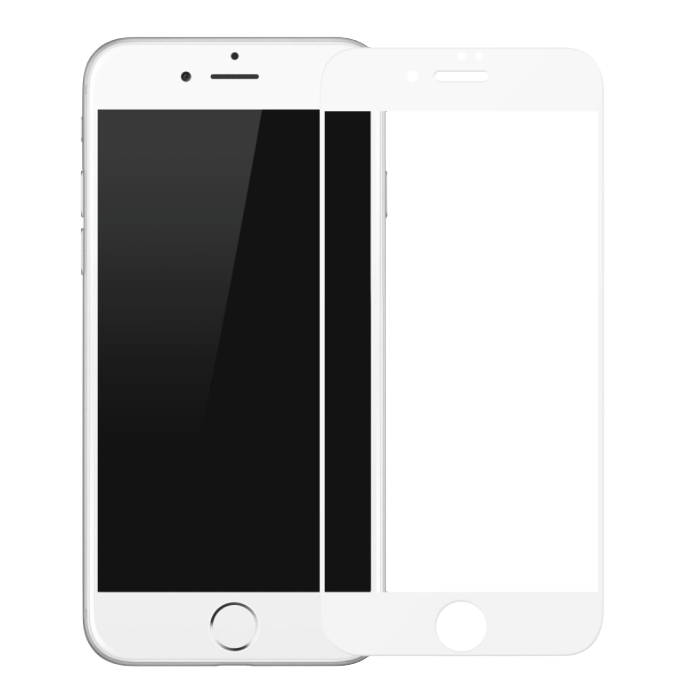 Защитное стекло 2D Baseus 0,2mm для iPhone 7 Plus с белой рамкой (SGAPIPH7P-ASL02) - ITMag