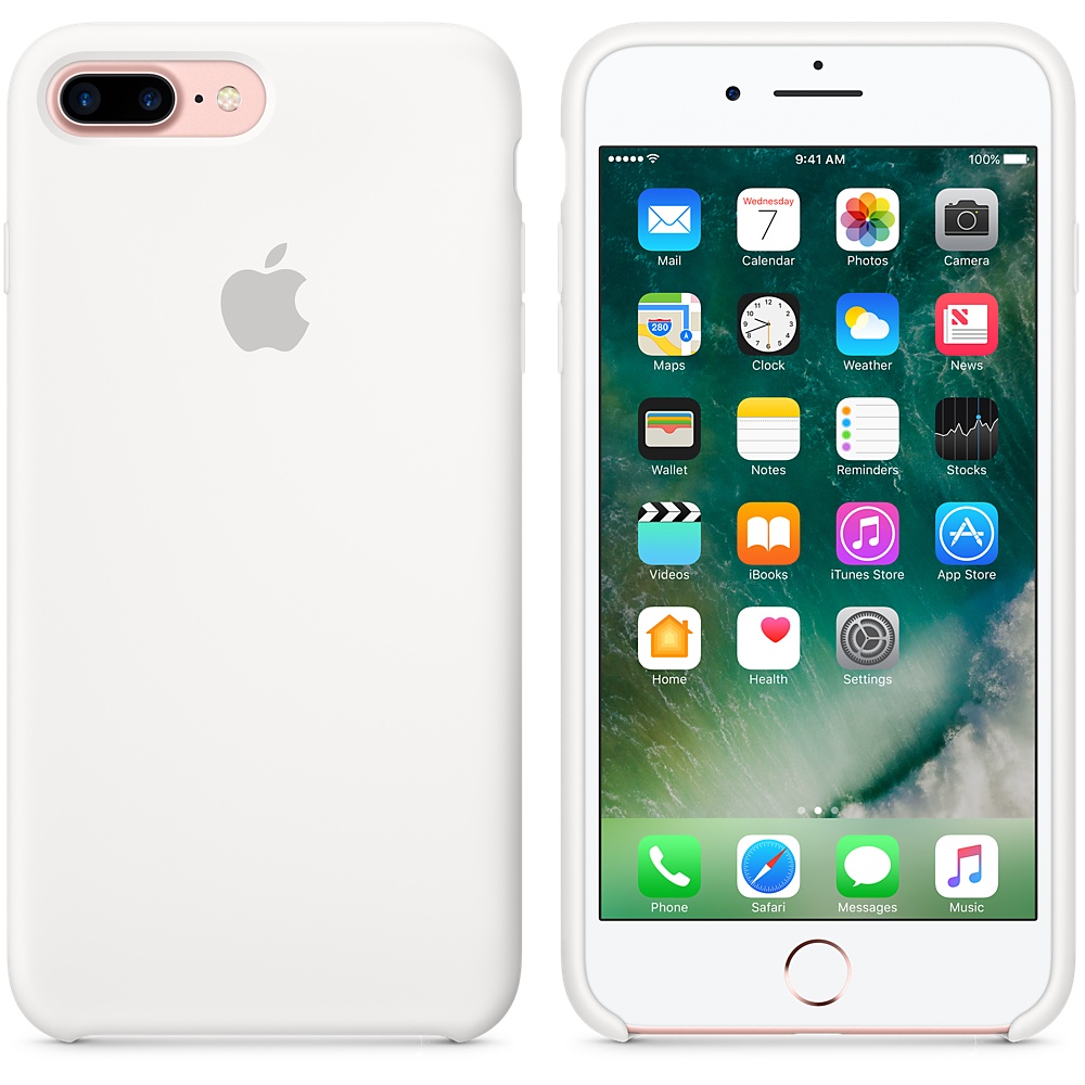 Apple iPhone 7 Plus Silicone Case - White MMQT2 - ITMag