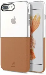 Чехол Baseus Half to Half Case For iphone7 Plus Brown (WIAPIPH7P-RY08)