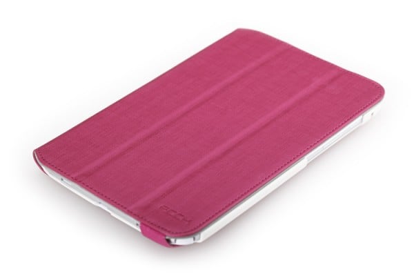 Кожаный чехол ROCK Flexible series для Samsung Galaxy Tab 3 8.0 T3100/T3110 (Розовый / Rose red) - ITMag