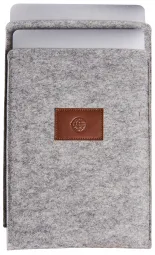 Чехол Babel's Craft для MacBook Air 13" FELTY (Серый с коричневым)