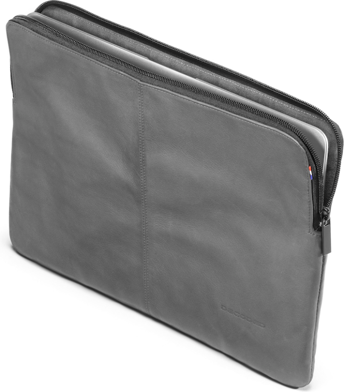 Чехол Decoded Leather Sleeve with Zipper Iron Gray for MacBook Air 11" (D3SZ11CG) - ITMag