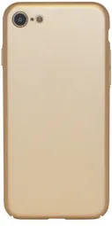 Пластиковая накладка soft-touch с защитой торцов Joyroom для Apple iPhone 7 (4.7") (Золотой)