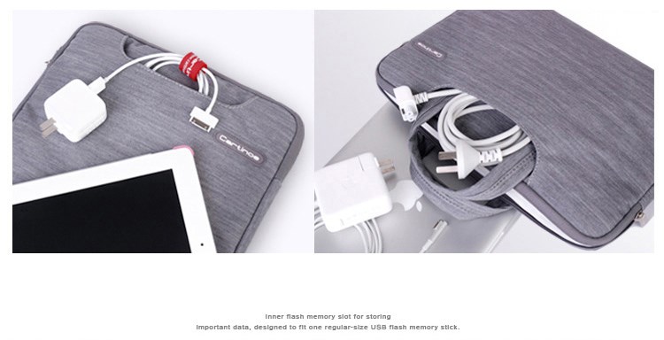 Сумка для ноутбука EGGO Cartinoe Jean Series для MacBook Air Pro 13.3 (Серая / Grey) - ITMag