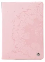 Кожаный чехол (книжка) ROCK Impres Series для Apple IPAD AIR (Розовый / Pink)