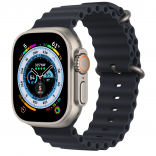Apple Watch Ultra GPS + Cellular 49mm Titanium Case with Midnight Ocean Band (MQET3/MQFK3/MQF63)