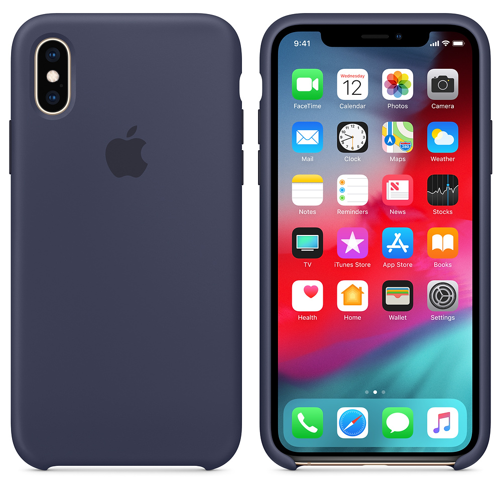Apple iPhone XS Silicone Case - Midnight Blue (MRW92) - ITMag