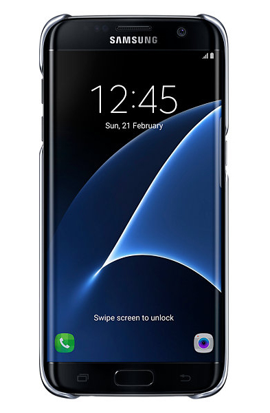 Samsung Clear Cover Galaxy S7 Edge Black (EF-QG935CBEGRU) - ITMag