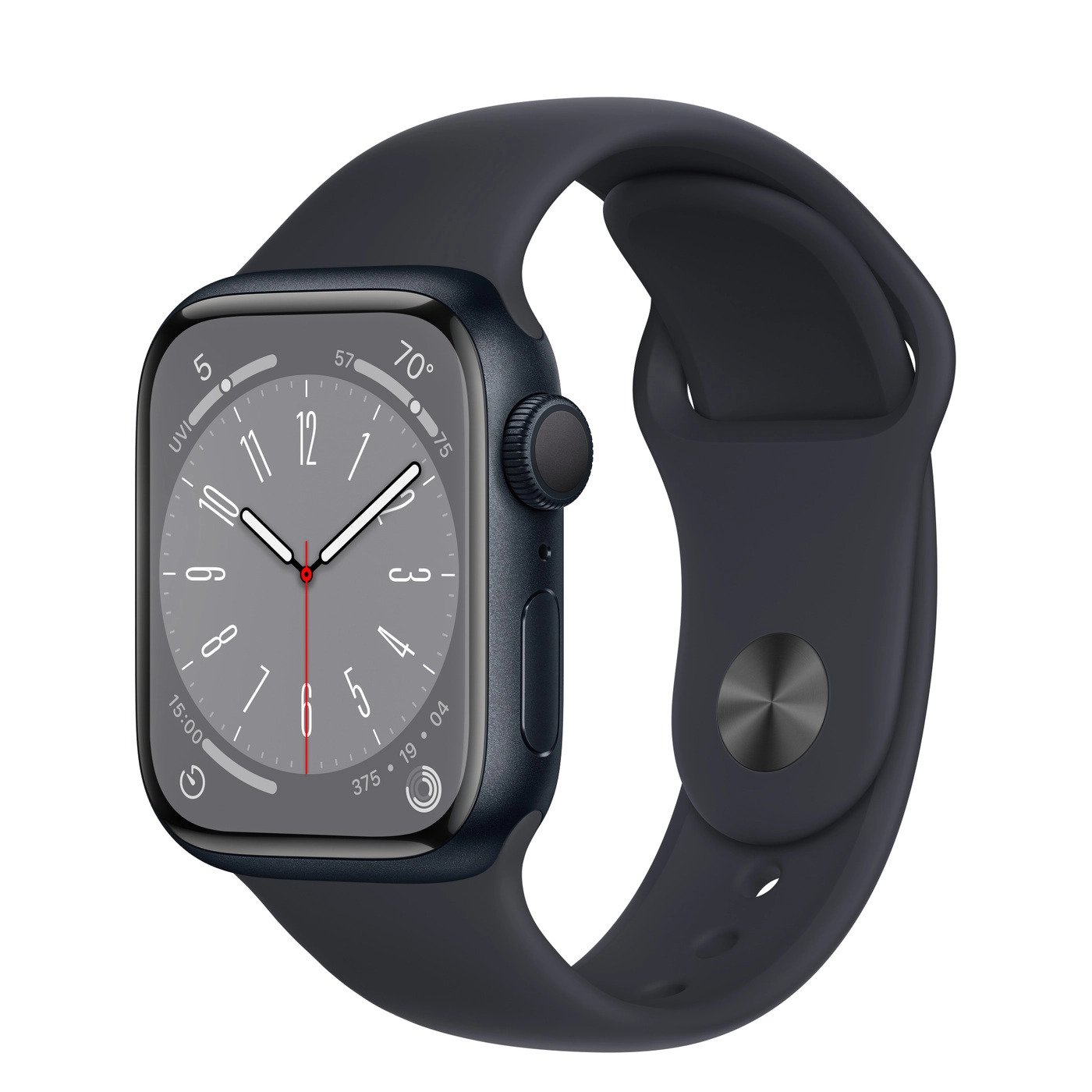 Apple Watch Series 8 GPS 41mm Midnight Aluminum Case w. Midnight Sport Band (MNP53) - ITMag