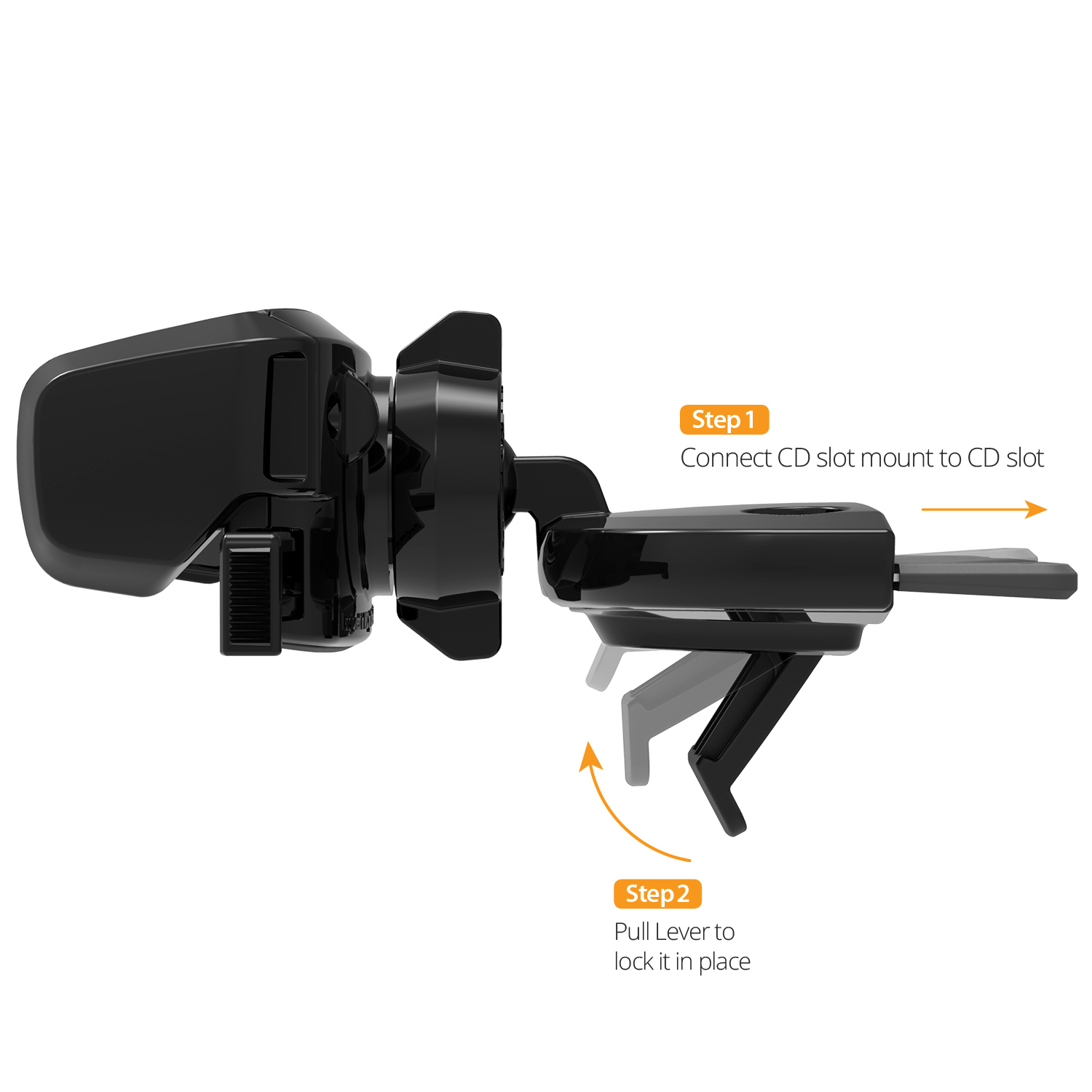 IOttie Easy One Touch Mini CD Slot Universal Car Mount Holder Cradle Black (HLCRIO123) - ITMag