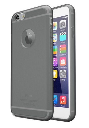 Colorant Soft Clear case - Clear Black iPhone 6/6S (7521) - ITMag