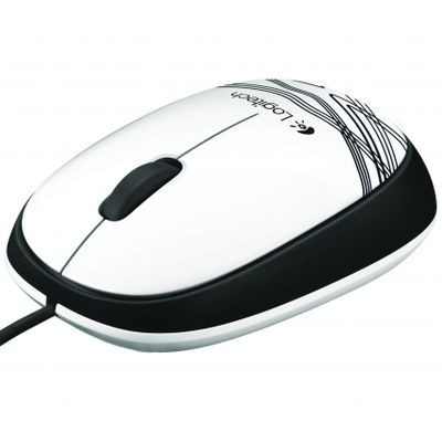 Logitech M105 Corded Optical Mouse (White) - ITMag