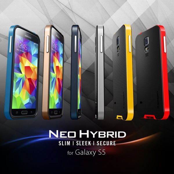 Чехол SGP Neo Hybrid Series для Samsung G900 Galaxy S5 (Серебряный / Satin Silver) - ITMag