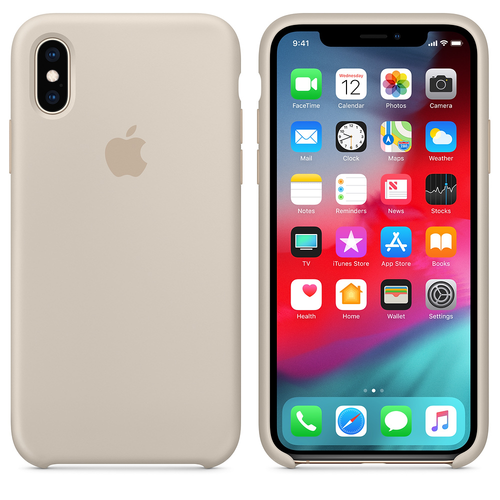 Apple iPhone XS Silicone Case - Stone (MRWD2) - ITMag