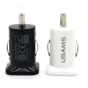 Автомобильное зарядное устройство USAMS iPhone/iPad/iPod/Samsung/HTC/Lenovo/LG 3.1A White - ITMag