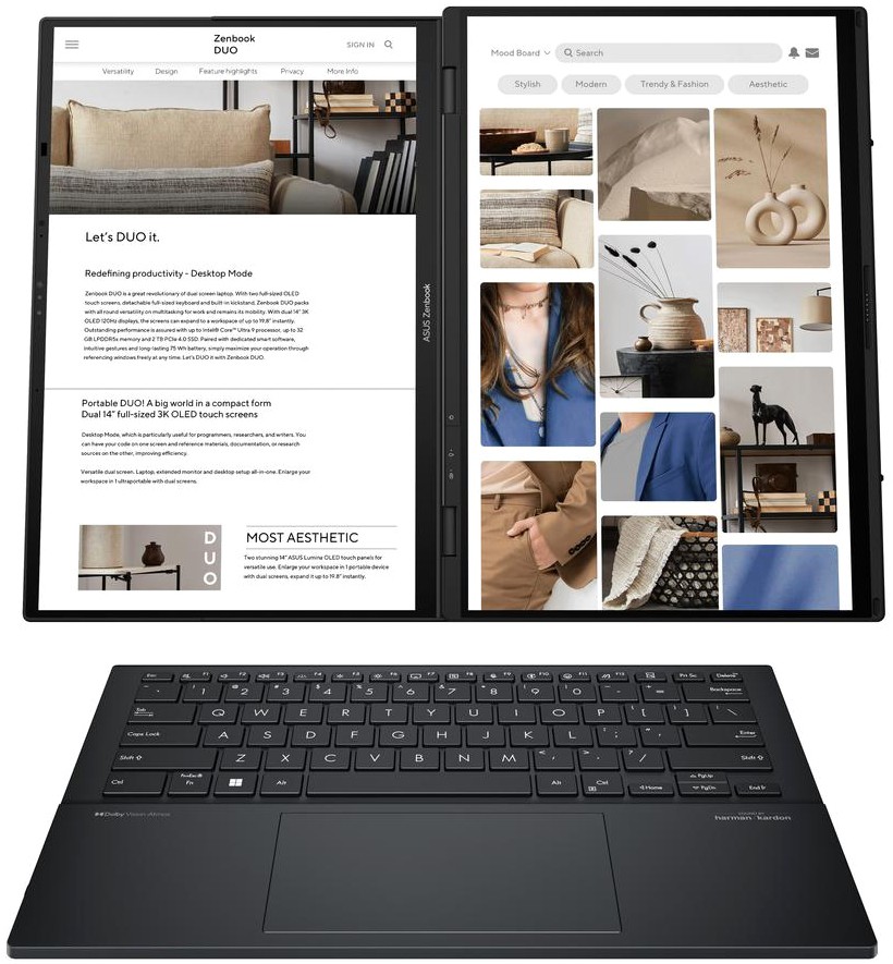 Купить Ноутбук ASUS Zenbook DUO UX8406MA Inkwell Gray (UX8406MA-PZ044W) - ITMag